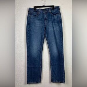 New with Tags Levi's Mens 36x34 514 Straight Fit Stretch Blue Denim Jeans